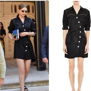 Sandro Paris Kunga Linen-blend Shirtdress